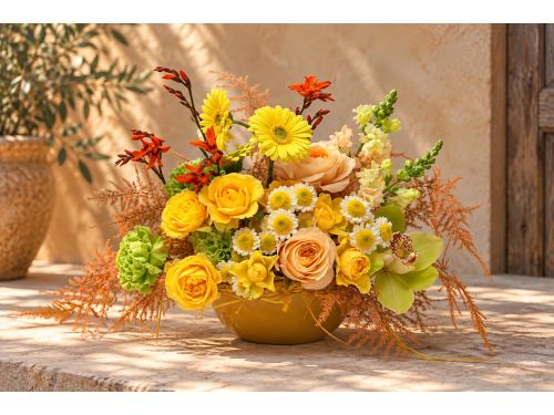 Aranjament floral - Golden Harvest 